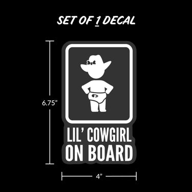 Lil' Cowgirl on Board